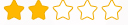 Two Star Rating Icon